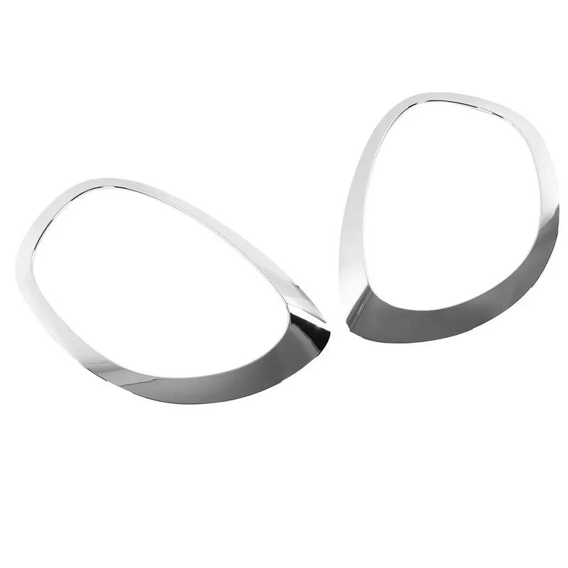 1 Pair Headlight / Tail Lights Shell Cover Ring Decoration Trim Sticker for MINI Countryman Cooper F60 One JCW 2017-