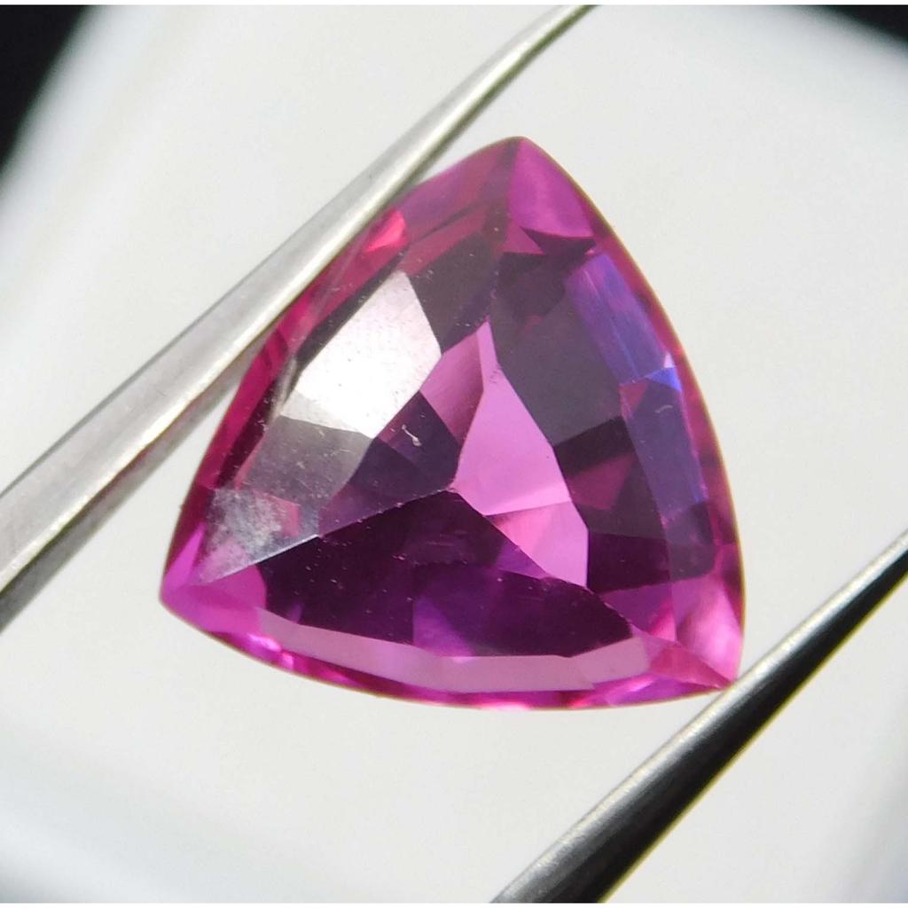 Authentic Natural Red Ruby Trillion Cut 10.20 Carat Loose Gemstone CERTIFIED A-1229