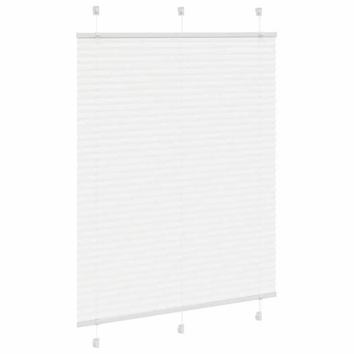 VidaXL Store plissé blanc 110x100cm largeur du tissu 109,4cm polyester, store plissé de fenêtre, store accordéon, store 4015485