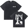 Washed Vintage Rapper Frank Oversized T Shirt Ocean Hip Hop Harajuku T-shirt Men Blond Fashion Retro T-shirts Men's Streetwear