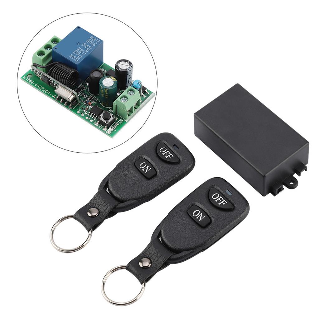 AC 220V 1CH Wireless Remote Control   Relay Receiver Module with 2 Transmitters 433MHZ