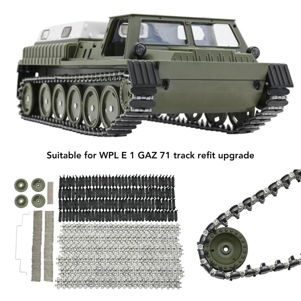 RC Tracks Spare Accessories Kit Model Tank Track Parts for WPL E-1/GAZ-71 Crawler For RC Tank
