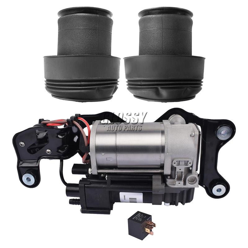 AP03 3PCS Air Suspension Compressor w/ Valve Block+Air Spring for BMW X5 F15/F85 X6 F16 37126795013 37206875177