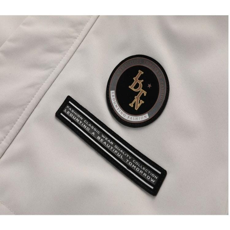 Men's Casual Jacket Parka Fall/Winter Hooded Jacket Men's Coat Solid Color Outdoor Sports Coat