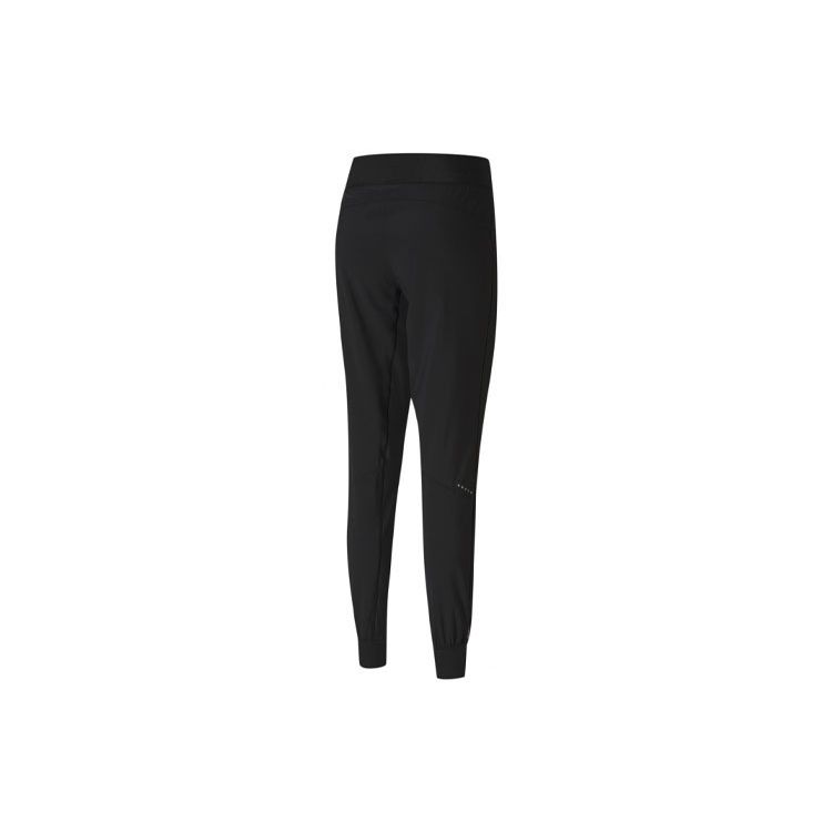 Puma Run Training Reflective Tapered Jogging Pants Women Bottoms Black 519367-01