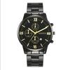 Men's Watch Fashion Three-eye Calendar Pattern Steel Belt Men's Watch Men's Watch Quartz Watch