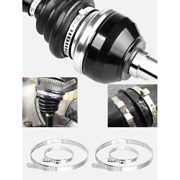 CV Boot Clamp Assortment Kits Universa Adjustable Stainless Steel Drive Shaft Joint Boot Crimp Pipe Clamp Kit 20-50mm 50-120mm