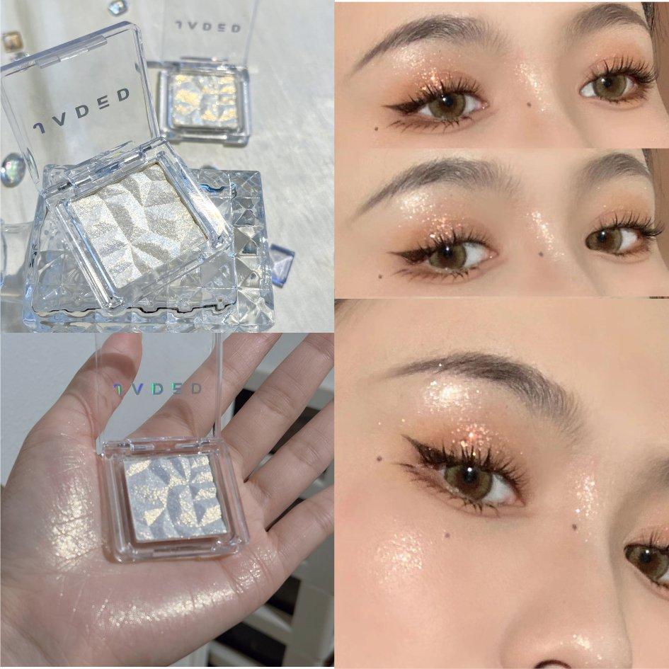 Monochrome High Light Eyeshadow Palette Diamond Flash Fine Flash Pearl Three-dimensional Natural Contouring Polarizing Eyeshadow Palette