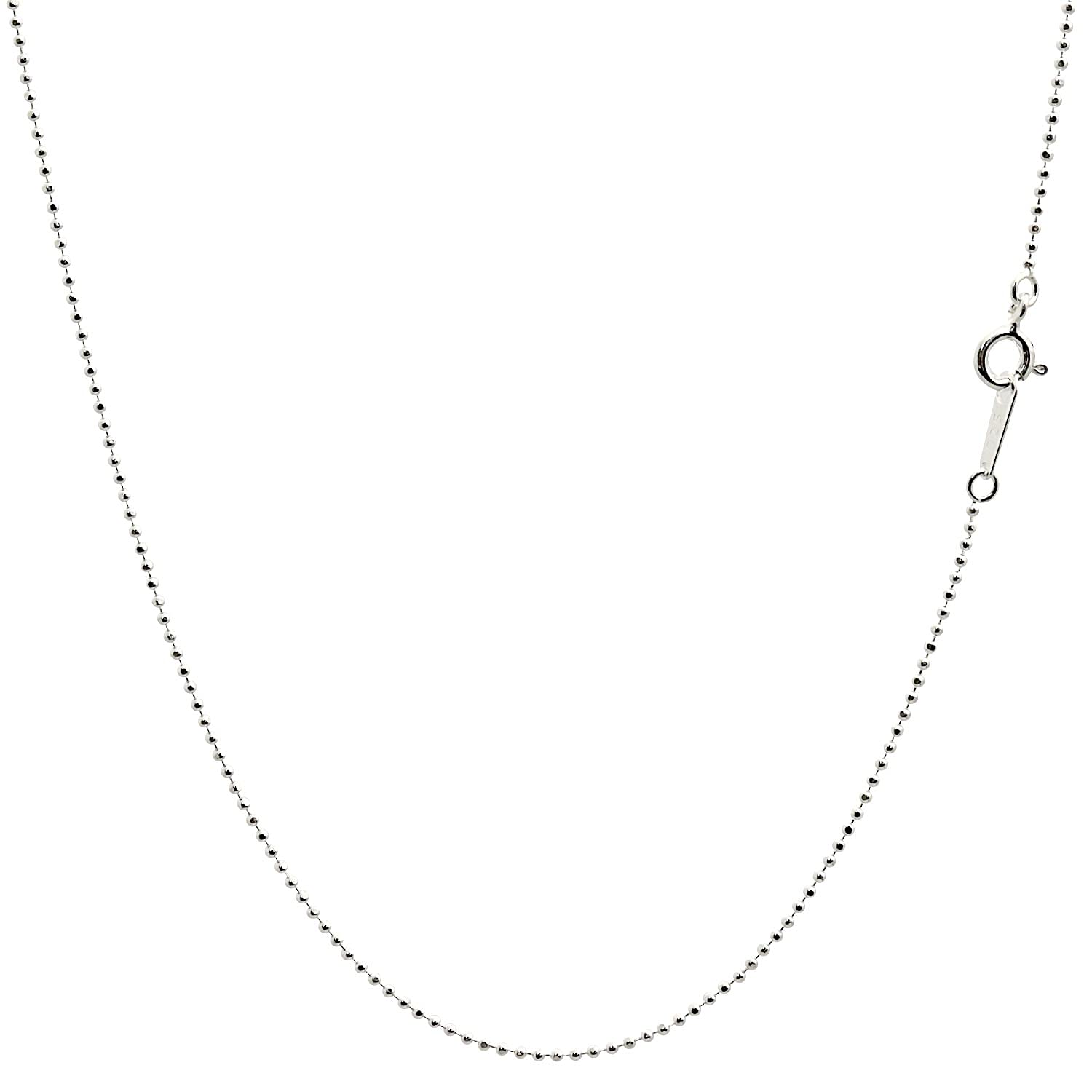 

[Sears] Cut Ball Chain Necklace, Silver 925, 1.2mm width, 60cm