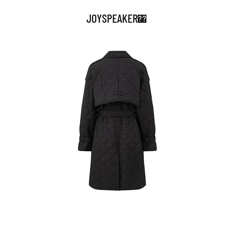 

Women s Mid-Length Winter Waist-Cinching Padded Coat M