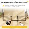 5 Panels Pet Playpen Metal Fence W/ Walk Through Door - Black