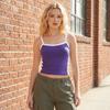 Spicy Girls Style Women's Short Vest Sweet Sleeveless Top Casual Slim Crop Top  Lady