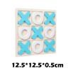 2pc Montessori Wooden Toy Mini Chess Play Game Jigsaw Board Games Early Educational Interaction Toys for Kids Party Battle Games