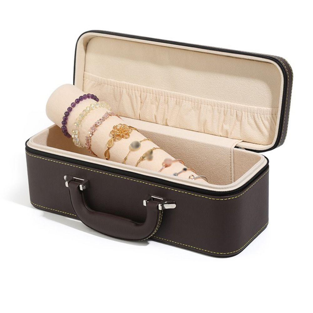 Vintage Wristwatch Holder Compact Bracelet Carrying Case Luxury Watch Display Box Watch Protective