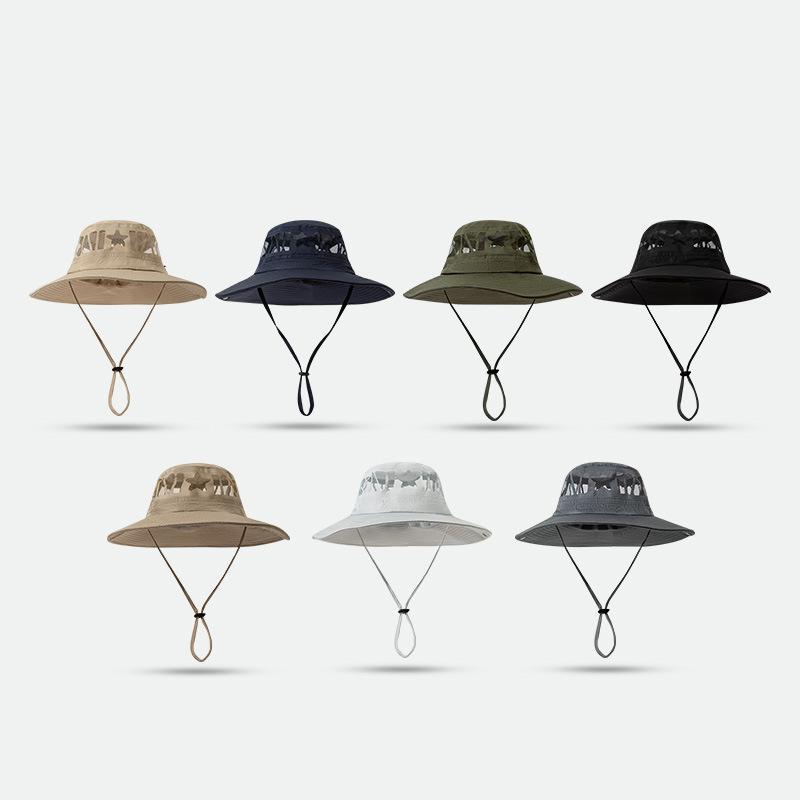 Summer Hats For Men Women Unisex Cowboy Hat Big Brim Fishing Hat Outdoor Fisherman Cap Sunscreen Mountaineering Hiking Sun Hat