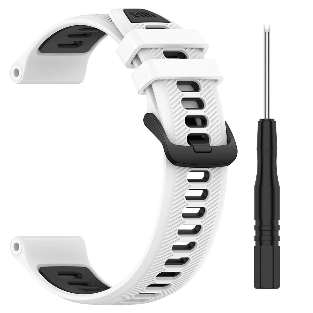 Zweifarbiger Silikon-Uhrenarmband für Garmin Forerunner 970 965 955 945 935 745 Uhr Smartwatch Ersatz-Uhrenarmbänder Zubehör