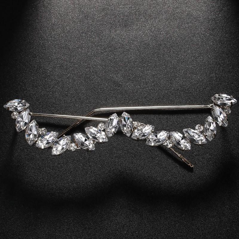 Water Drop Glasses Frame Foldable Personalized Rhinestones Lensless Fashionable Street Photography Accessories серебряный