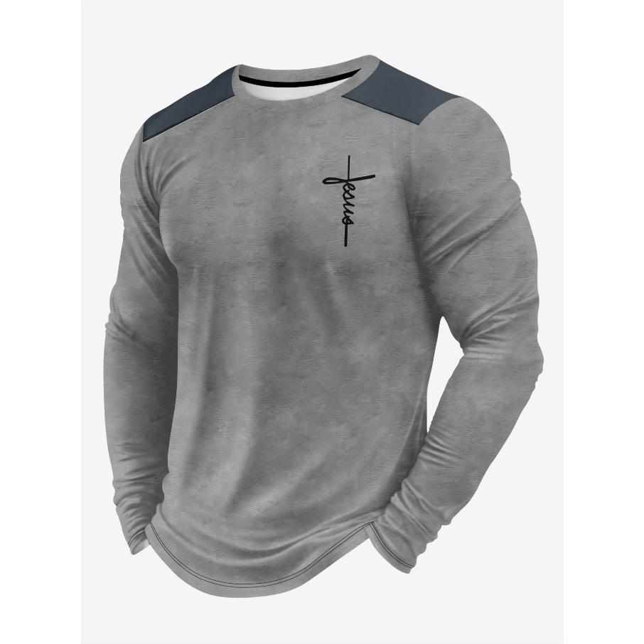 women o neck long sleeve 3d print t shirt