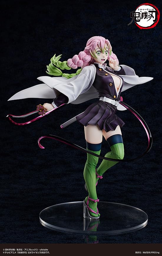 Demon Kimetsu no Yaiba Mitsuri Kanroji scară plastic pictat figurin finisat Slayer 1/4