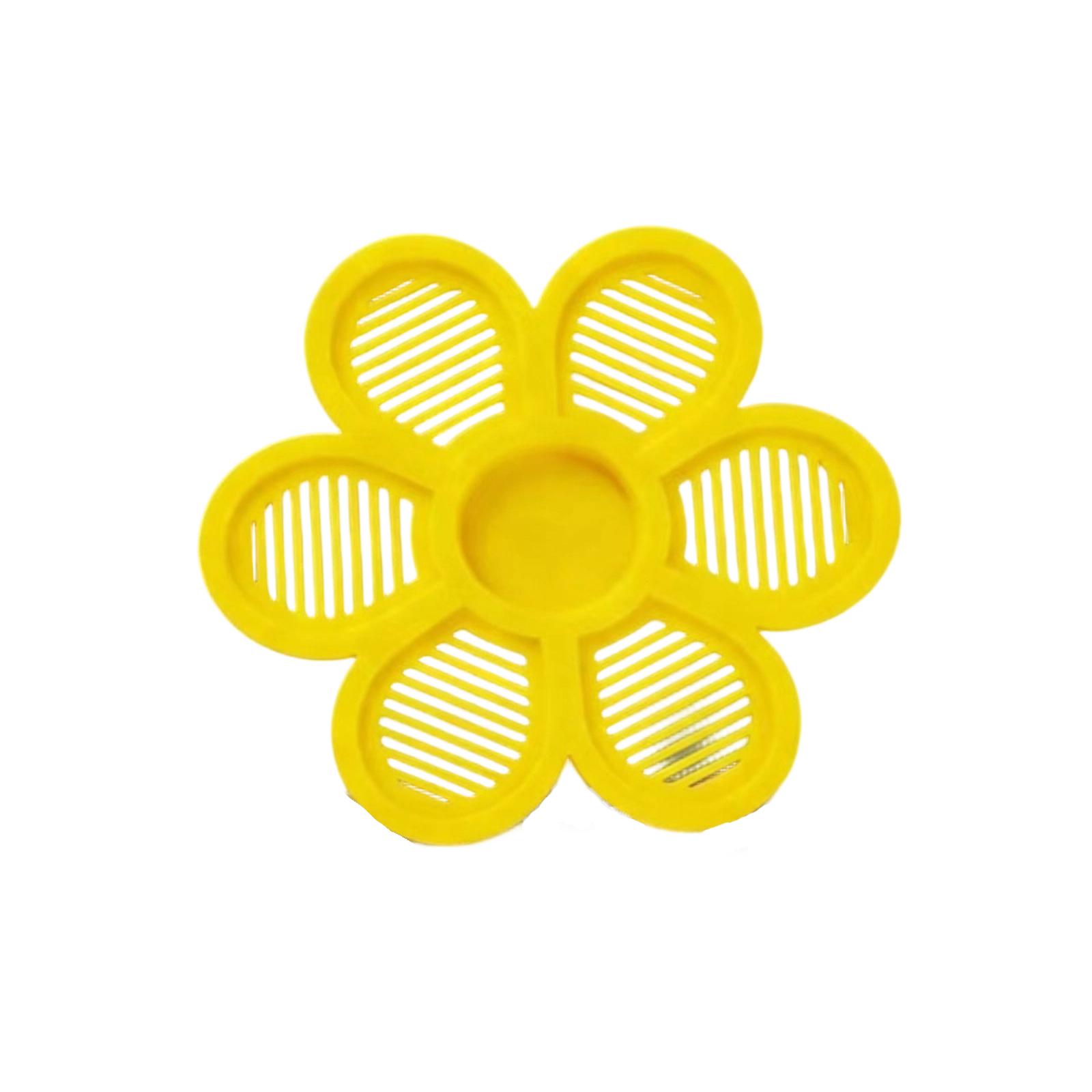 Outdoor Bee Floating Water Station Flower Shape Bee Drinking Fountain Plastic Durable Beekeeping Accessory for Garden Hive One Size
