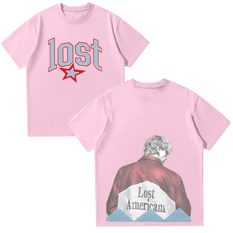 Mgk Потерянная Американа Фото Футболка Женская Мужская Хип-хоп Футболки Панк Футболки Mgk Готическая Уличная одежда Графическая печать Хлопок Повседневные Топы 3XL