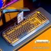 Silent Mechanical Feel Gaming Keyboard, Mouse & Headset Set with Luminous Peripherals