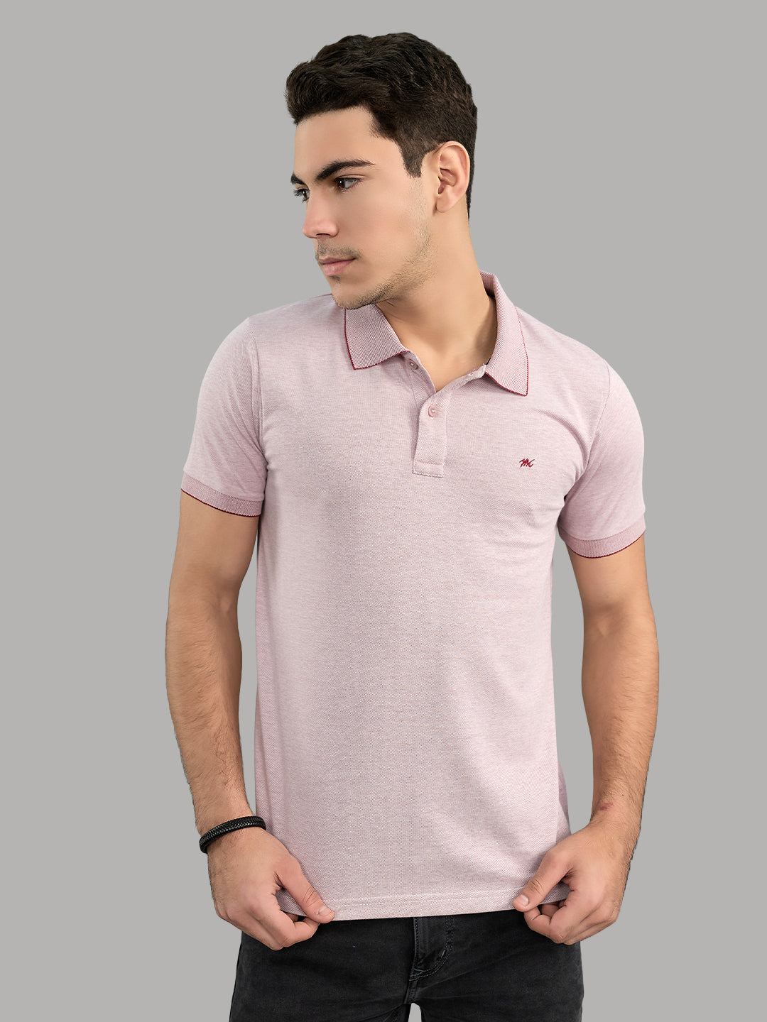 Monte Carlo Men Regular Fit Maroon Tshirt M малиновый