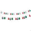 Christmas Banner, Hanging Flags, DIY, 300cm Long Curtain Decoration Garland, Pull Flag on Door Wall