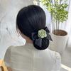 Nurse Head Flower Hair Net Female Disc Hair Flight Attendant Occupation High-End Net Pocket Bank Attendant Work Headgear Hair Accessories New