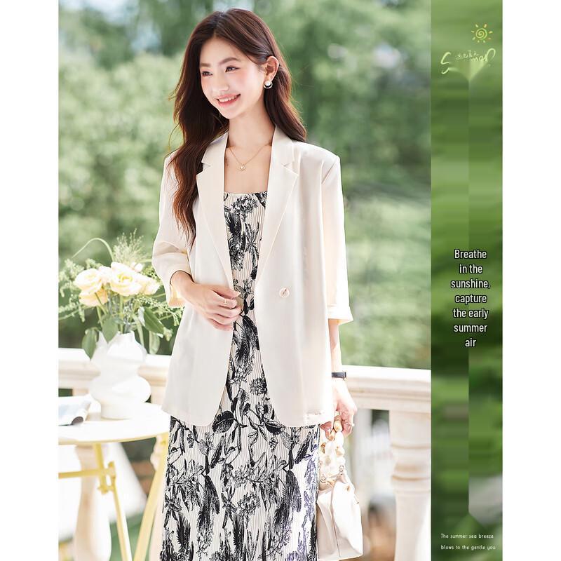 

Sishuinianhua Women s Simple Elegant Short Jacket M