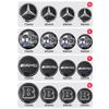 2025 Caldo Per Benz 56mm 60mm 65mm 75mm Tappo Centrale Ruota Auto Adesivo Emblema Per Mercedes Benz W204 W205 W212 W213 W221 W177 W2