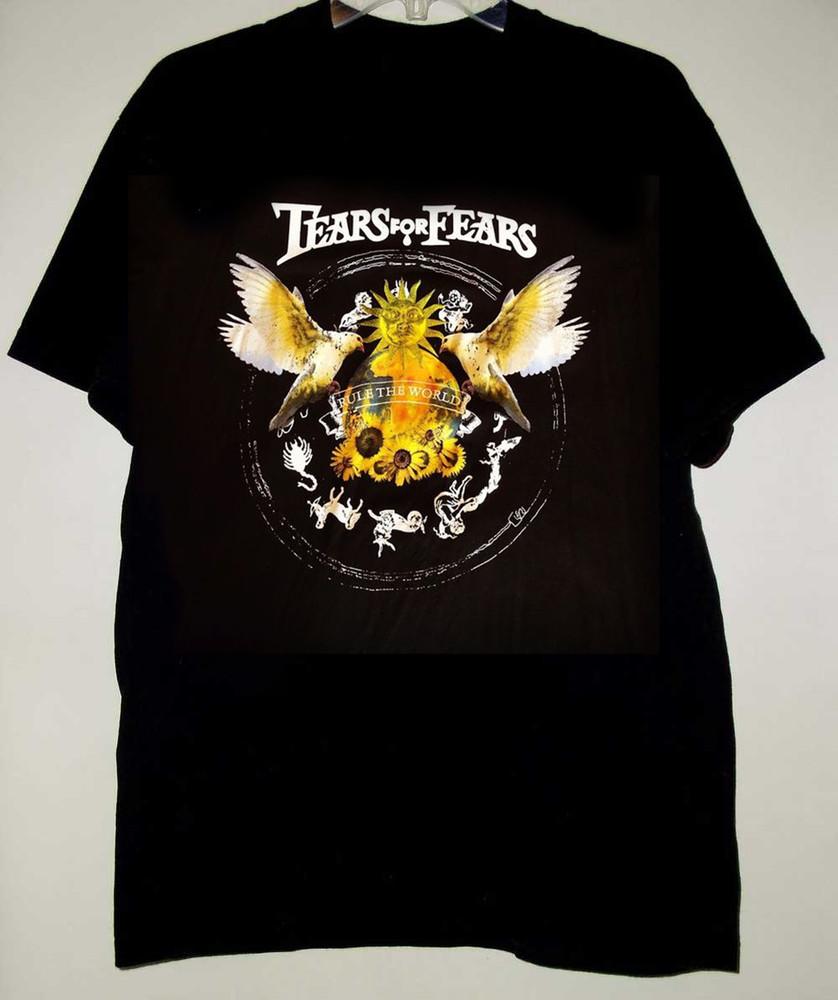 Tears For Fears Band Rule The World Short Sleeve  All Size S-5XL Unisex T-Shirt L