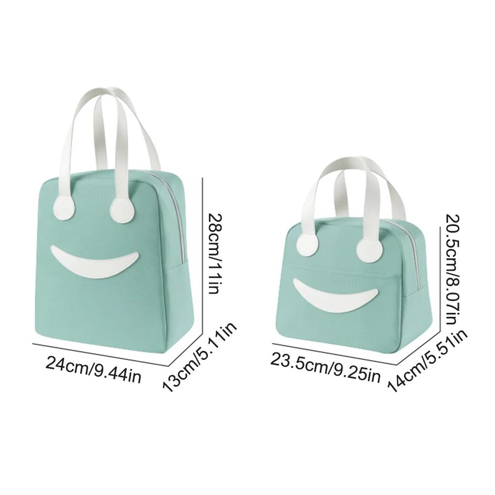 Isolierte Hand-Lunchtasche Niedliche Tragbare Bento-Box für Büroangestellte Studenten Aluminiumfolie Verdickte Picknick-Lunchbox-Tasche