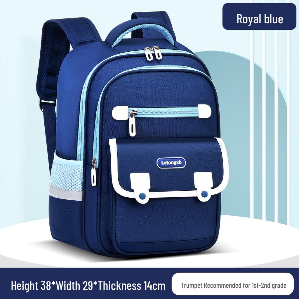 Children's Ergonomic School Backpack: Spine Protection, Load Reduction, Anti-Hunchback, Large Storage, for Grades 1-6