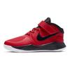 Nike Team Hustle D 9 FlyEase Non-Slip Durable Mid-Top Basketball Shoes Kids Sneakers Red Black BV2951-600