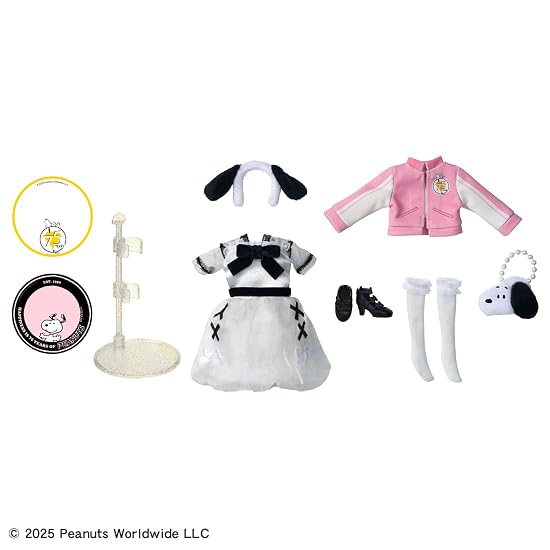 TAKARA TOMY Licca-chan Doll Photogenic Licca PEANUTS 75th Anniversary Snoopy Style
