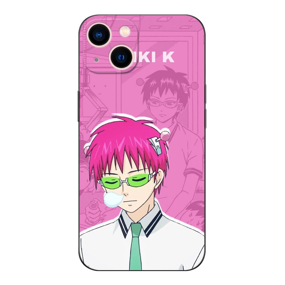 Black Tpu Case For Samsung Galaxy A03 SM-A035 A03 Core A03S A13 A23 LTE A33 A53 A73 4G 5G saiki kusuo wallpaper