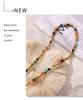 Bohemian Gold-Plated Beaded Choker with Colorful Natural Stones