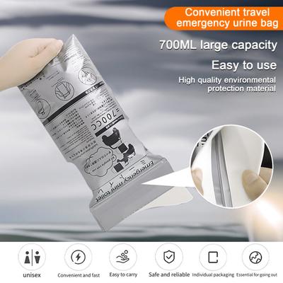 12Pcs 700CC Disposable Urine Bag Leakproof Portable Travel Self-Driving Car Tour Traffic Jam Camping Men Women Pee Vomit Emergency Pouch
