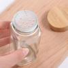 Square Spice Bottle Glass Seasoning Bottle Airtight Spice Jars  Powder