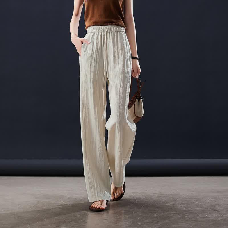 SOFSIL Women's 2026 Summer High-Waisted Loose Fit Casual Pants