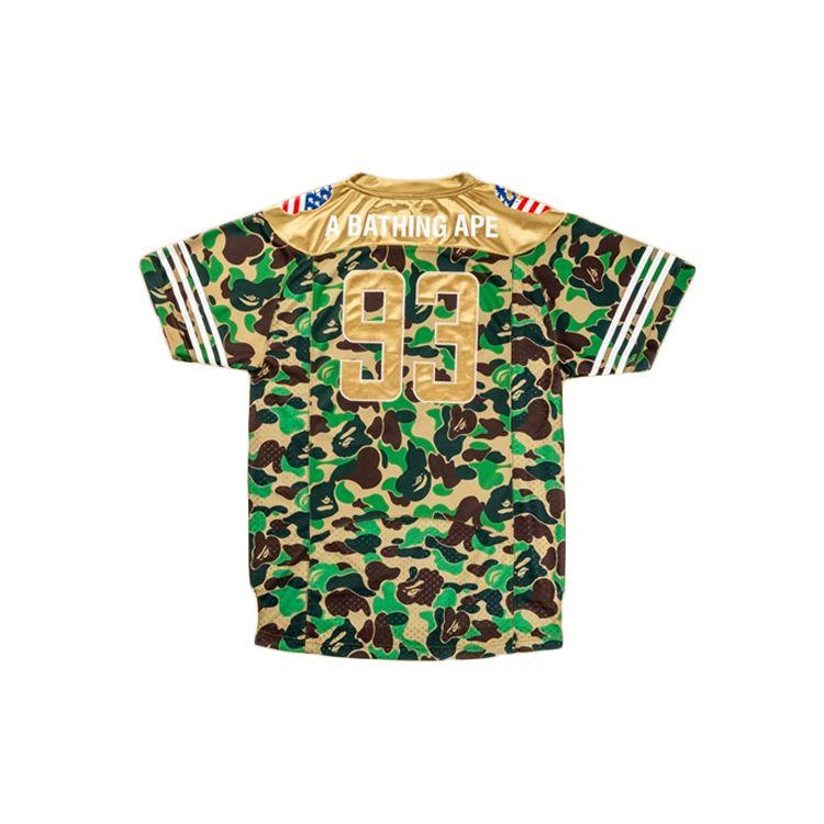 BAPE X Adidas SB Jersey Green Men Tops DW9285