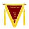 Flowing Red Banner: Custom Kindergarten, School & Company Award Pennant
