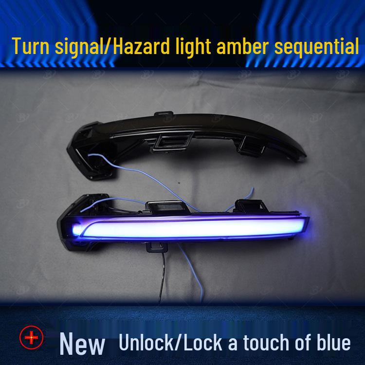 Volkswagen Weilan Wagon Rearview Mirror Blue Sequential Turn Signal Light