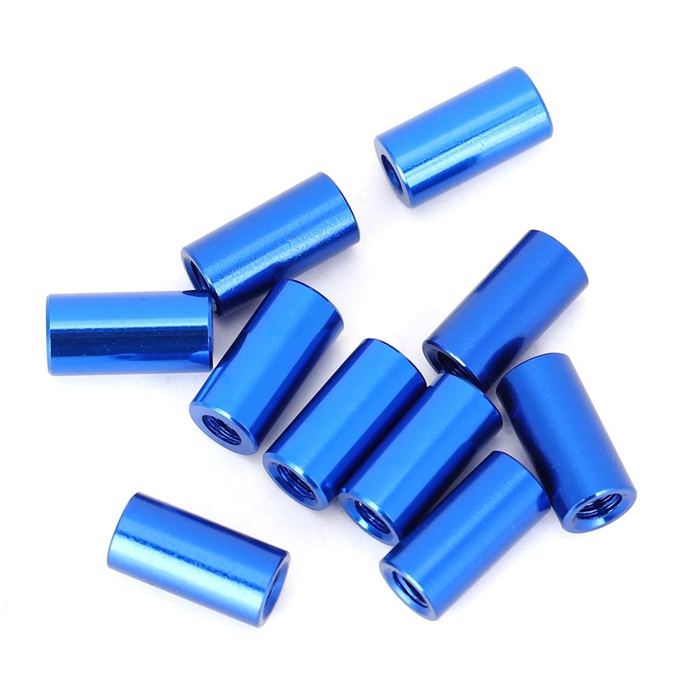 10Pcs M3x10 Round Aluminum Standoff Column Spacer Stud Fastener Rods Mazarine