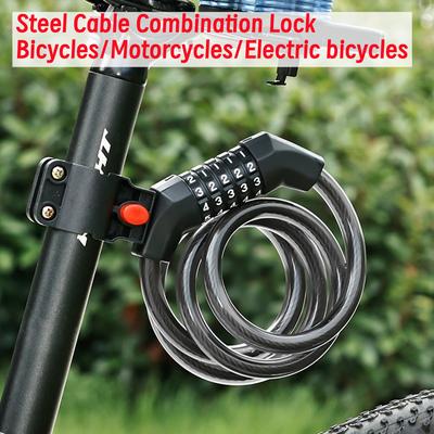 Combination Lock Suitable for Bicycles, Motorcycles, Electric Bicycles