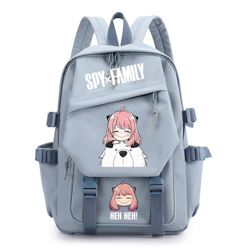 Spy X Family Anya Forger Plecak Młodzieżowy Codzienny Plecak Damski Modny Anime Torby Szkolne Uczniowie Dziewczyny Chłopcy Płócienny Tornister