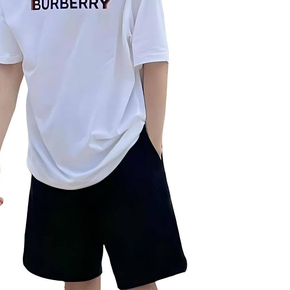 Burberry T Shirts Men's White Crew Neck Moderate 80781201