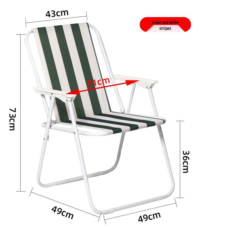 Portable Outdoor Reclining Camp Chair for Adults