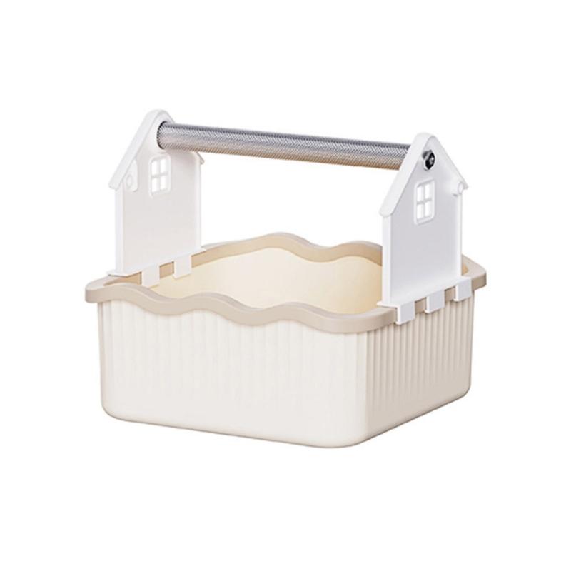 Parrots Potty Training Toilet Station With Waste Bin For Cage Hygiene And Cleanliness